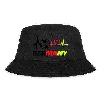 fußball love beat germany - Bucket Hat - Schwarz - Vorne - Lela (165cm)