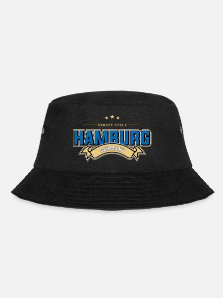 Hamburg - Bucket Hat - Schwarz