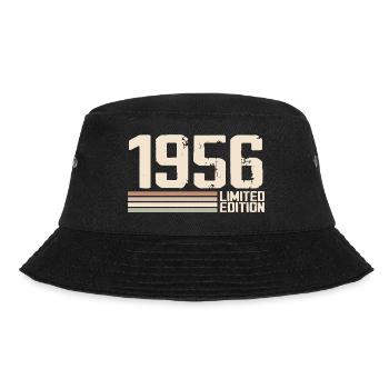 1956 Jahrgang 1956 Geburtstag 1956 Retro 1956 - Bucket Hat - Schwarz - Vorne - Lela (165cm)