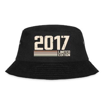 2017 Vintage 2017 Birthday 2017 Retro 2017 - Bucket Hat - black - Front - Lela (165cm)