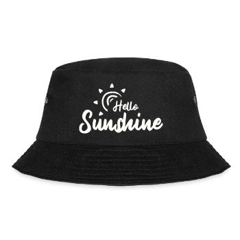 Hello Sunshine - Bucket Hat - Schwarz - Vorne - Lela (165cm)