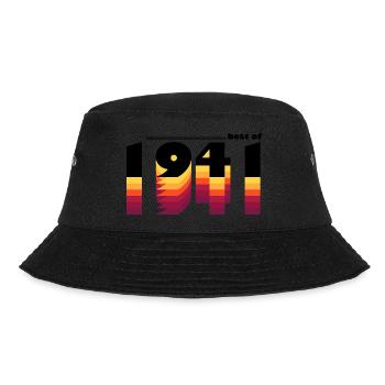 Best of 1941 - Vintage Retro 84th Birthday for - Bucket Hat - black - Front - Lela (165cm)