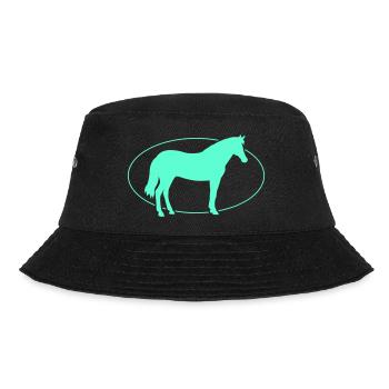 Pferd Horse - Bucket Hat - Schwarz - Vorne - Lela (165cm)