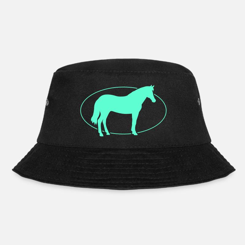 Pferd Horse - Bucket Hat - Schwarz