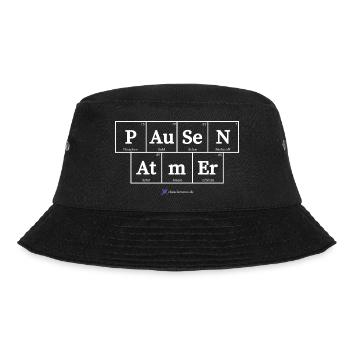 Pausen Atmer (dunkle Stoffe) - Bucket Hat - Schwarz - Vorne - Lela (165cm)