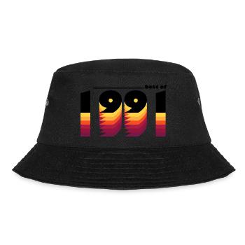 Best of 1991 - Vintage Retro 34th Birthday for - Bucket Hat - black - Front - Lela (165cm)