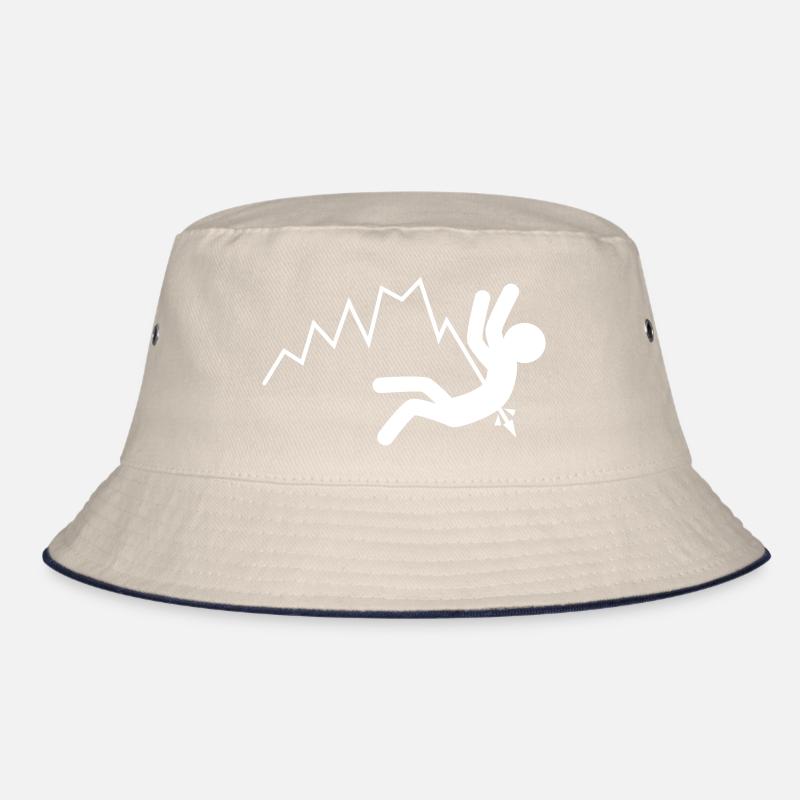 Fallende Kurse (weiß) Bucket Hat