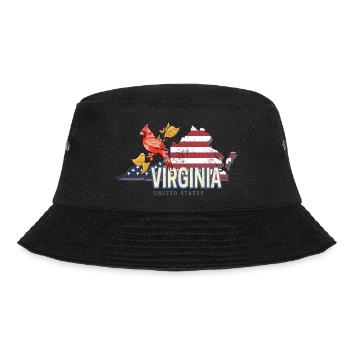 Virginie États-Unis Souvenir Vintage Rétro - Bob - noir - Devant - Lela (165cm)