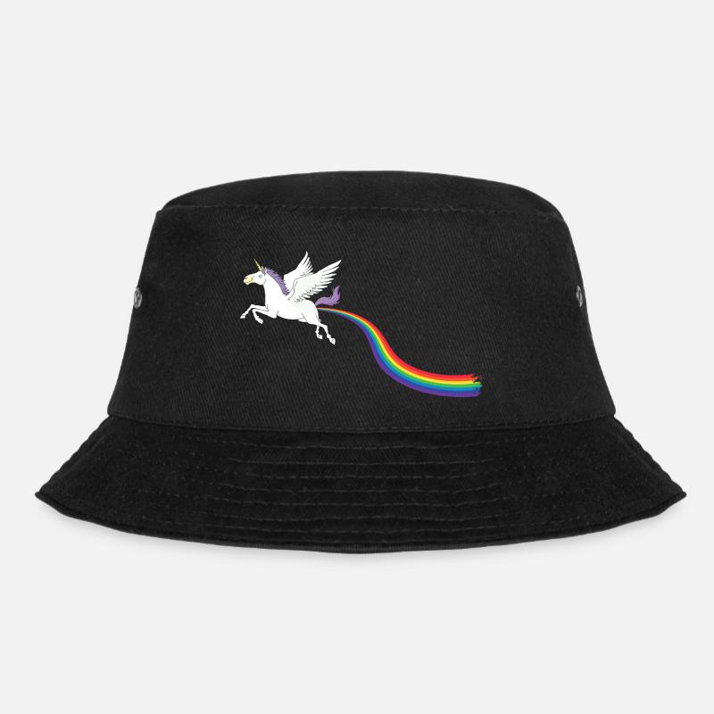 REGENBOGEN-ANTRIEB - Bucket Hat - Schwarz