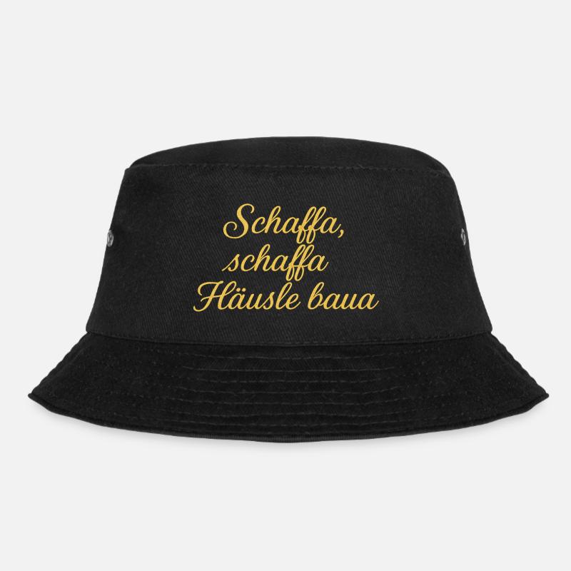 Schaffa Schaffa Häusle baua - Bucket Hat - Schwarz