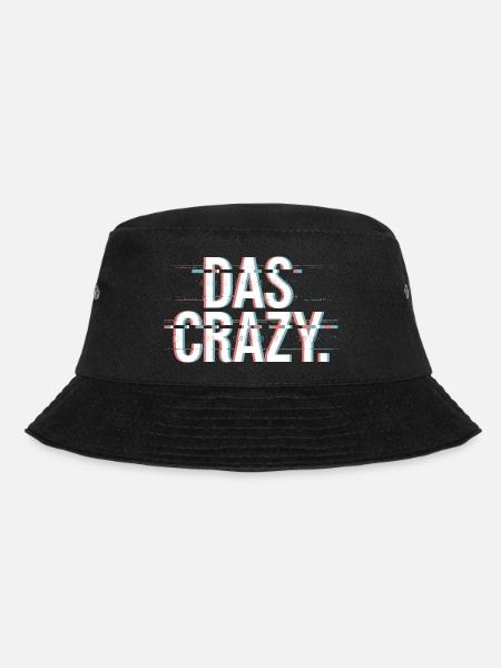 Das Crazy Jugendsprache Insider Meme Cool Verrückt - Bucket Hat - Schwarz