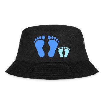 Family Footprints Common Walk Vector - Bucket Hat - black - Front - Lela (165cm)
