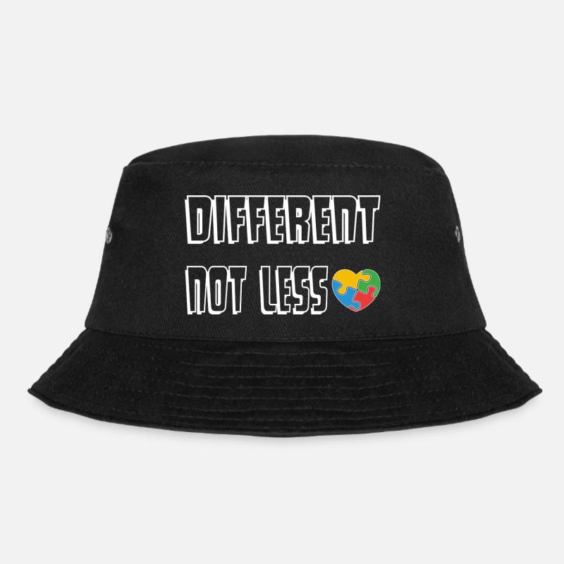 Be Different Heart Puzzle - Bucket Hat - black