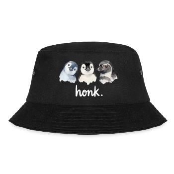 Lustiges Geschnatter von Pinguinen - Bucket Hat - Schwarz - Vorne - Lela (165cm)