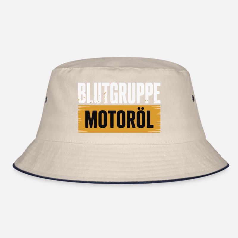 Blutgruppe Motoröl Schrauber Design Bucket Hat