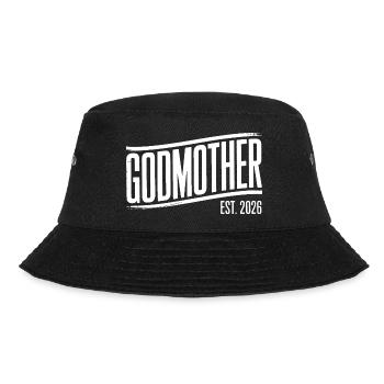 Patentante Est. 2026 - Bucket Hat - Schwarz - Vorne - Lela (165cm)