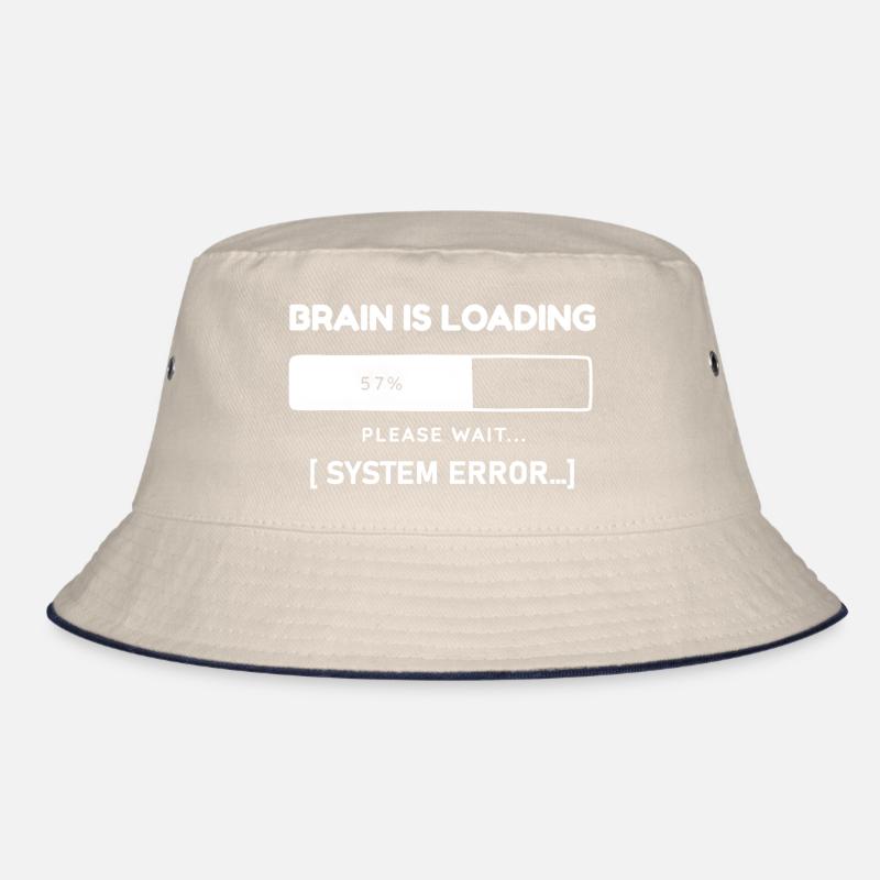 Brain is Loading System Error – Lustiger Spruch Bucket Hat