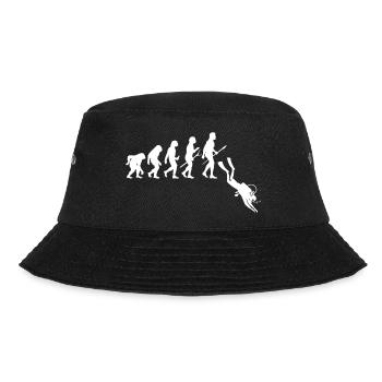 Taucher Evolution - Tauchen - Bucket Hat - Schwarz - Vorne - Lela (165cm)