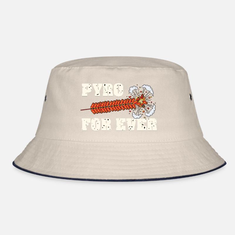 Pyro For Ever Firecracker Chain Bucket Hat