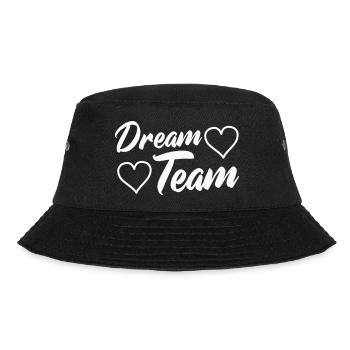 Dream team with hearts - Bucket Hat - black - Front - Lela (165cm)