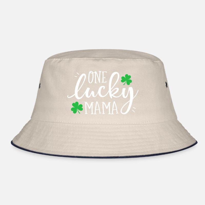 One Lucky Mama Clover Tee Bucket Hat