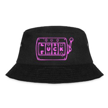 Lucky Bandit, Fun Slots Shirt, Mug - Bucket Hat - black - Front - Lela (165cm)