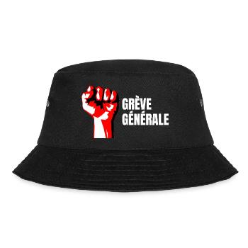 Poing Levé Manif Syndicaliste En grève Générale - Bob - noir - Devant - Lela (165cm)