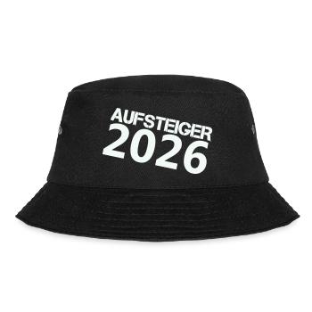 aufsteiger_2026- - Bucket Hat - Schwarz - Vorne - Lela (165cm)