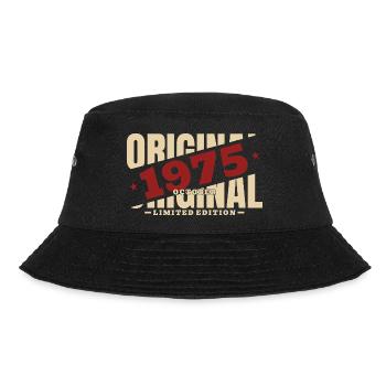 51. Geburtstag Geschenk Mann Original Oktober 1975 - Bucket Hat - Schwarz - Vorne