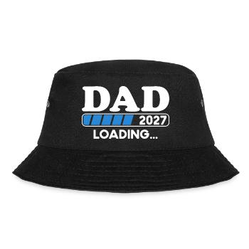 Dad Loading 2027 Schwangerschaft - Bucket Hat - Schwarz - Vorne