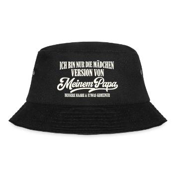 Mädchen Version Von Meinem Papa - Bucket Hat - Schwarz - Vorne