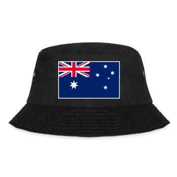 Australia Flag Classic Frame - Bucket Hat - Schwarz - Vorne