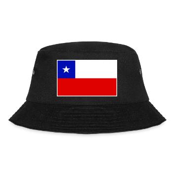 Chile Flag Classic Frame - Bucket Hat - Schwarz - Vorne