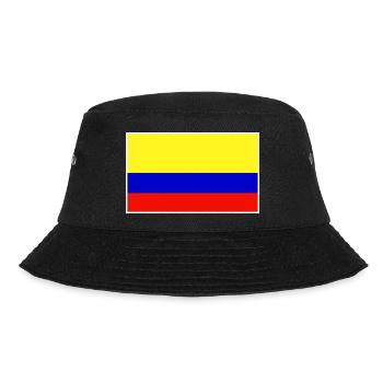 Colombia Flag Classic Frame - Bucket Hat - Schwarz - Vorne