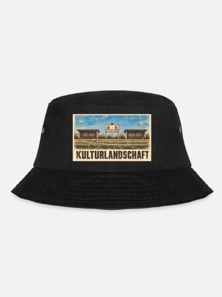 Fussball - Kulturlandschaft - Bucket Hat - Schwarz