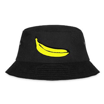 Banane - Bucket Hat - Schwarz - Vorne - Lela (165cm)