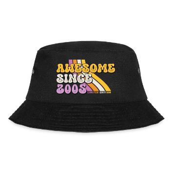 Great since 2005 Retro Vintage Birthday - Bucket Hat - black - Front - Lela (165cm)