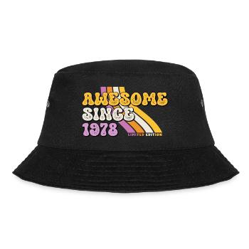 Great since 1978 Retro Vintage Birthday - Bucket Hat - black - Front - Lela (165cm)