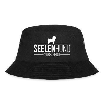 Yorkiepoo Seelenhund Hunde Hund Wilsigns - Bucket Hat - Schwarz - Vorne - Lela (165cm)