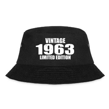 Vintage 1963 Geburtstag 1963 - Retro 1963 - Bucket Hat - Schwarz - Vorne - Lela (165cm)