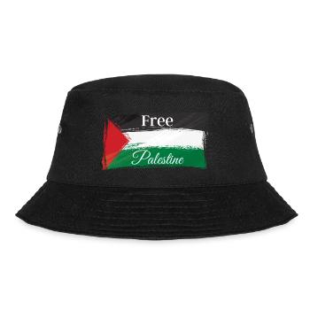 Free Palestine Palästina Frieden Freiheit - Bucket Hat - Schwarz - Vorne - Lela (165cm)