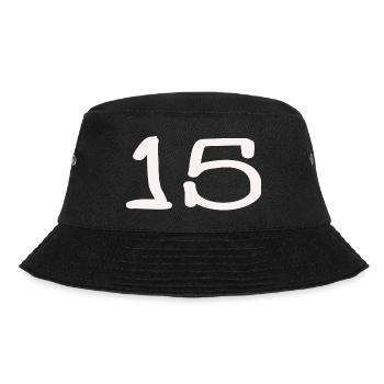15. 15 YEARS. 15th ANNIVERSARY. 15 YEAR ANNIVERSARY. - Bucket Hat - black - Front - Lela (165cm)