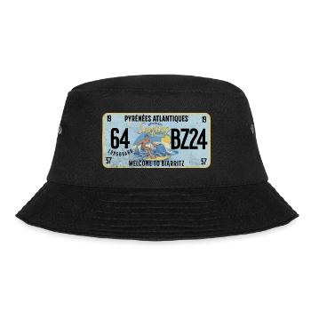 Willkommen in Biarritz - Bucket Hat - Schwarz - Vorne - Lela (165cm)