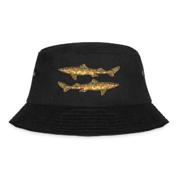 Dogfish Geometric - Bucket Hat - black - Front - Lela (165cm)