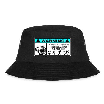 Autocollant Danger Turbo  - Bob - noir - Devant - Lela (165cm)