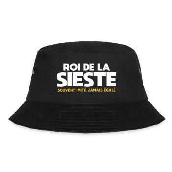 Roi de la sieste cadeau drôle dormeur - Bob - noir - Devant - Lela (165cm)
