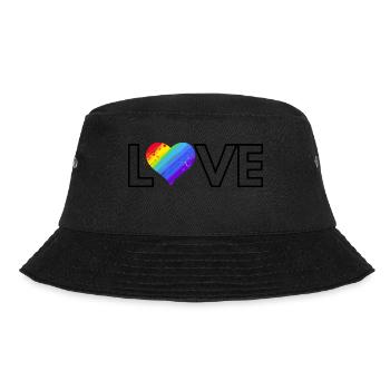 Love - Bucket Hat - black - Front - Lela (165cm)
