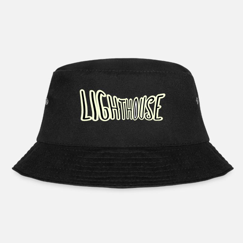 Lighthouse 3 - Bucket Hat - black