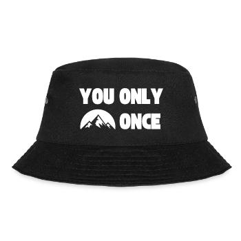 YOLO - You Only Live Once - Mountain - Bucket Hat - black - Front - Lela (165cm)