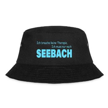 Therapie SEEBACH - Bucket Hat - Schwarz - Vorne - Lela (165cm)